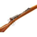 Schmidt-Rubin 7.5x53.5mm Kadett Model 1897 straight pull single shot rifle, 23 inch barrel with