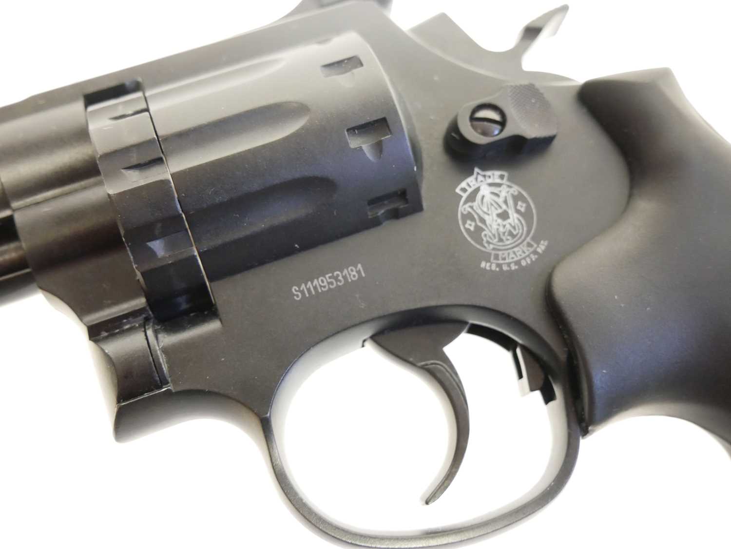 Smith and Wesson Umarex Model 586 - 6" .177 CO2 air pistol revolver, serial number S111953181, - Image 5 of 7