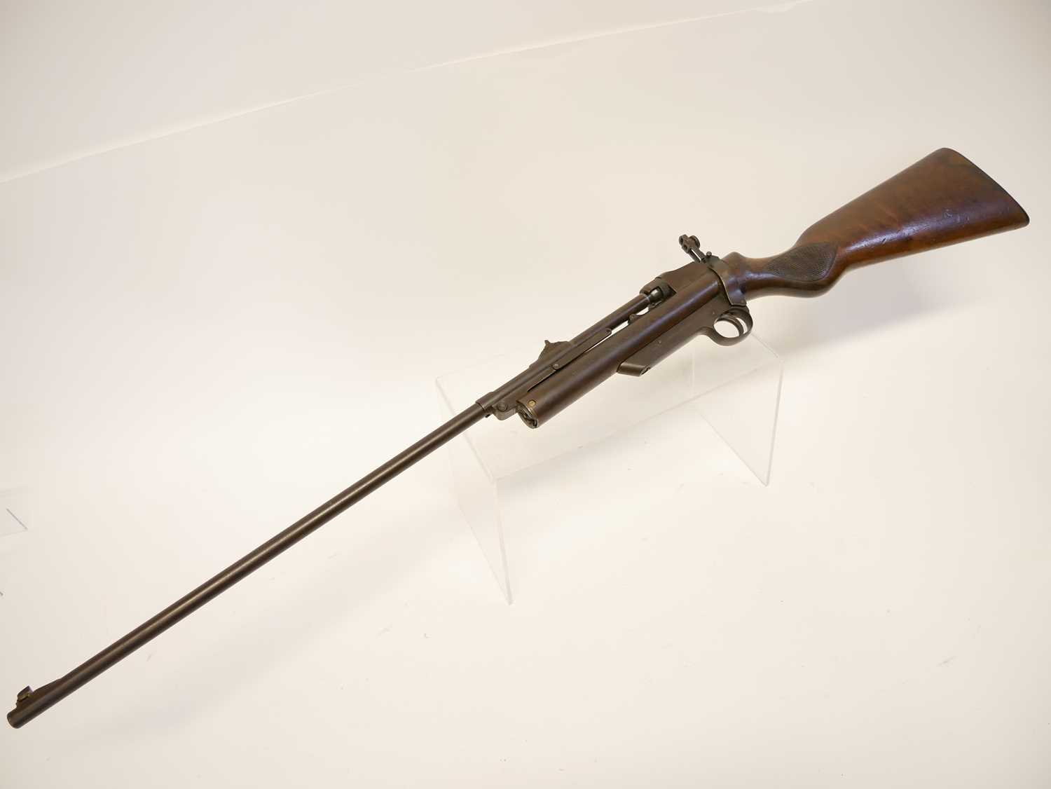 Webley and Scott Service Air Rifle MkII .22 calibre, the barrel linkages in need of repair, 25inch - Image 14 of 17