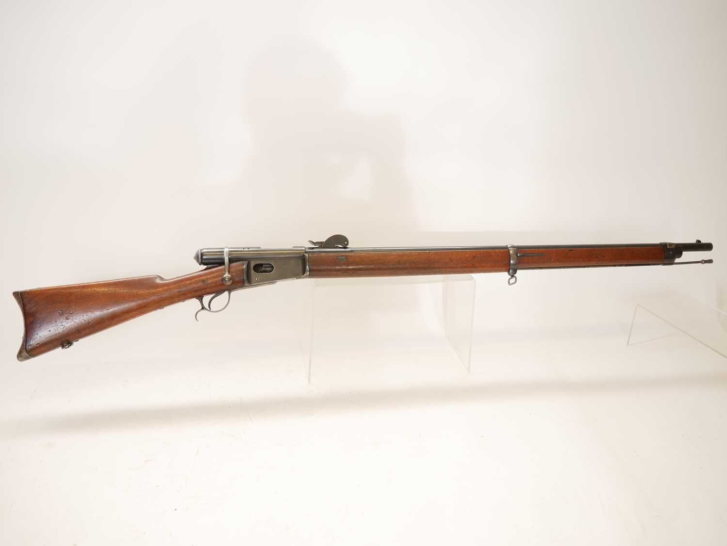 Swiss Vetterli M81 .41 Swiss centrefire bolt action rifle, 32inch barrel secured by one band and - Image 2 of 17