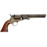 Manhattan .36 percussion revolver, serial number 64176 matching throughout, 6.5inch octagonal barrel