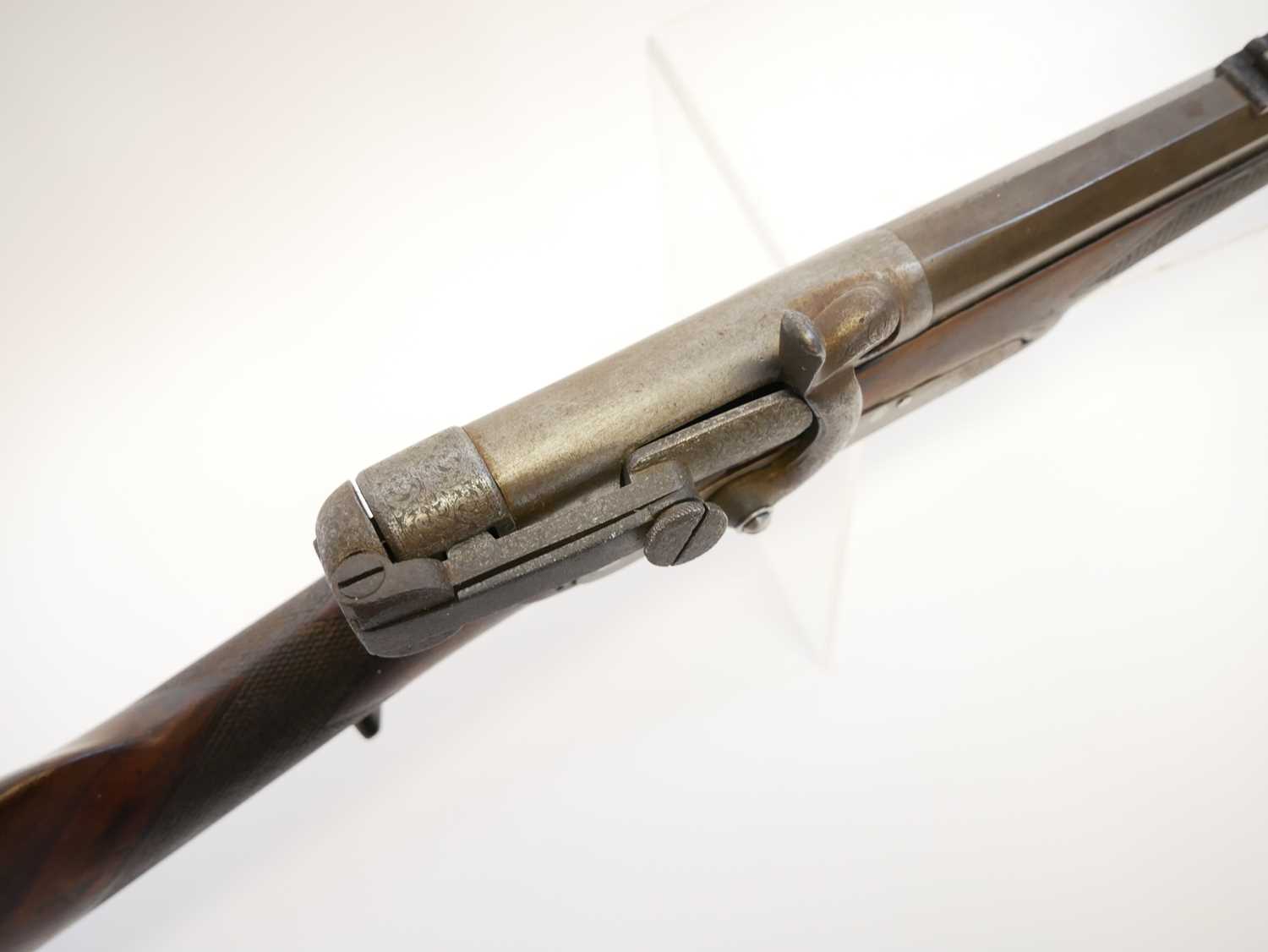 Calisher and Terry patent 52 bore percussion capping breech loading rifle, for restoration, 29inch - Image 7 of 17