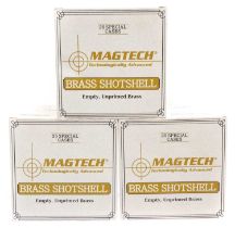 Seventy Five Magtech 12 bore brass cases, new and unused.