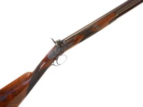 Robert Watmouth of Manchester 14 bore single barrel percussion shotgun, serial number 1033, 31.5