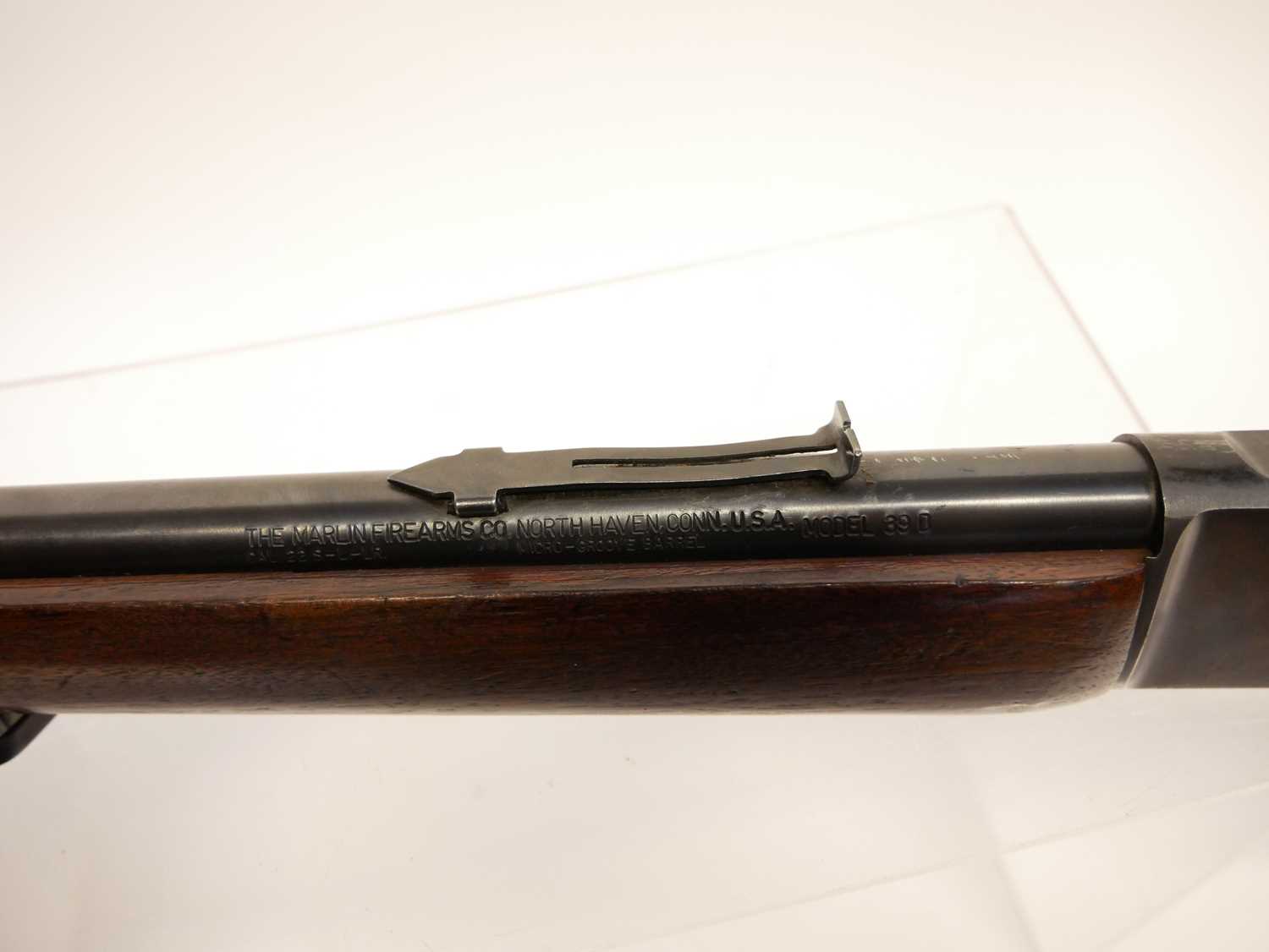 Marlin model 39D .22lr lever action rifle, serial number 71-71150, 20inch barrel with full length - Image 11 of 12