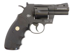 Colt Python .357 CTG .177 CO2 air pistol revolver, serial number 14E001350, together with twelve