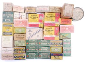 Mixed vintage ammunition, to include 1,539 rounds of .22 ammunition (not all boxes are complete