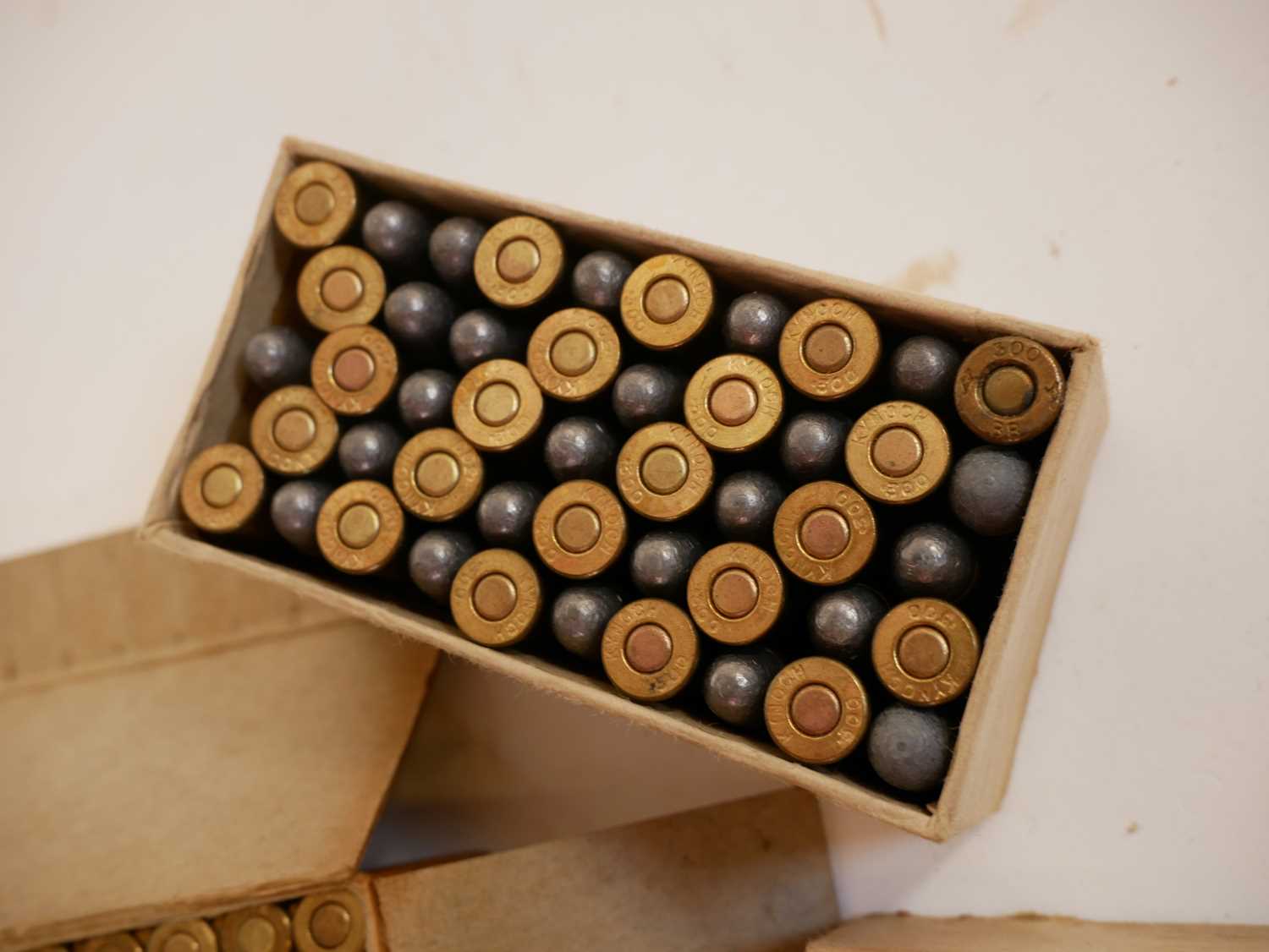 297/250 Rook and .300 or 295 Rook rifle ammunition, to include a box of 47 Kynock .300/295 80 - Image 4 of 6