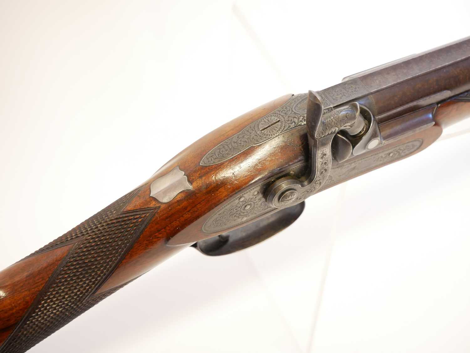 Robert Watmouth of Manchester 14 bore single barrel percussion shotgun, serial number 1033, 31.5 - Image 4 of 15