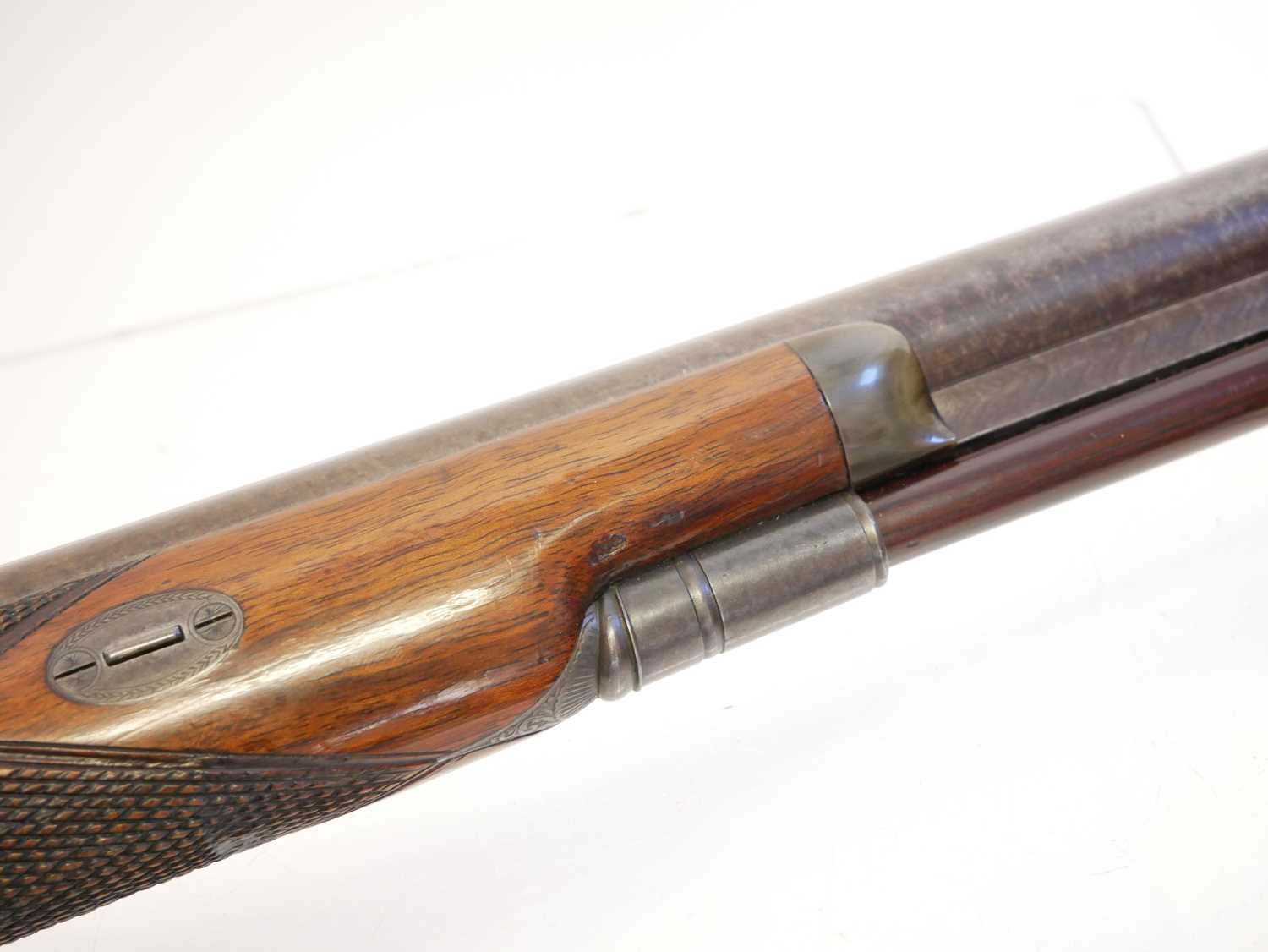 Robert Watmouth of Manchester 14 bore single barrel percussion shotgun, serial number 1033, 31.5 - Image 8 of 15