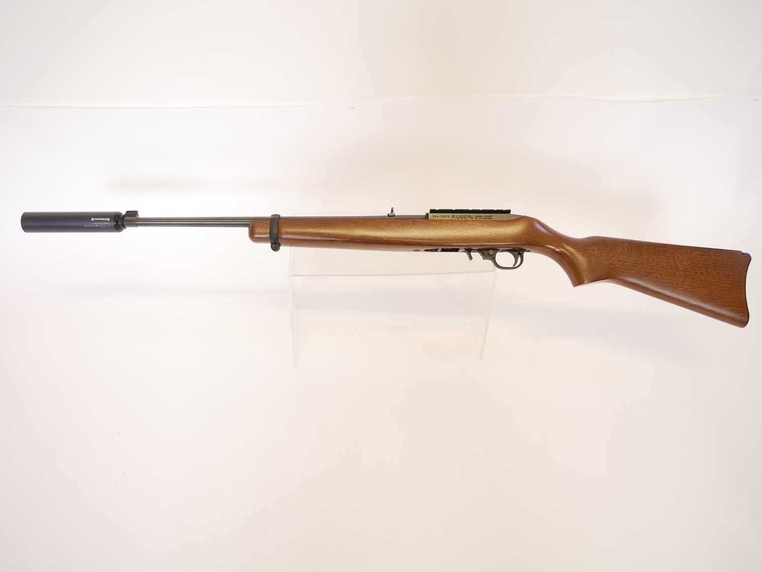 Ruger 10-22 .22lr semi auto rifle and moderator, serial number 356-73813, 16.5inch barrel fitted - Image 11 of 11