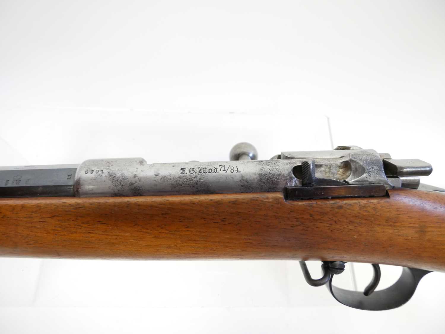 Mauser M1871/84 bolt action rifle 11 x 60R / .43 calibre, matching serial numbers 6701, 30.5" barrel - Image 17 of 20