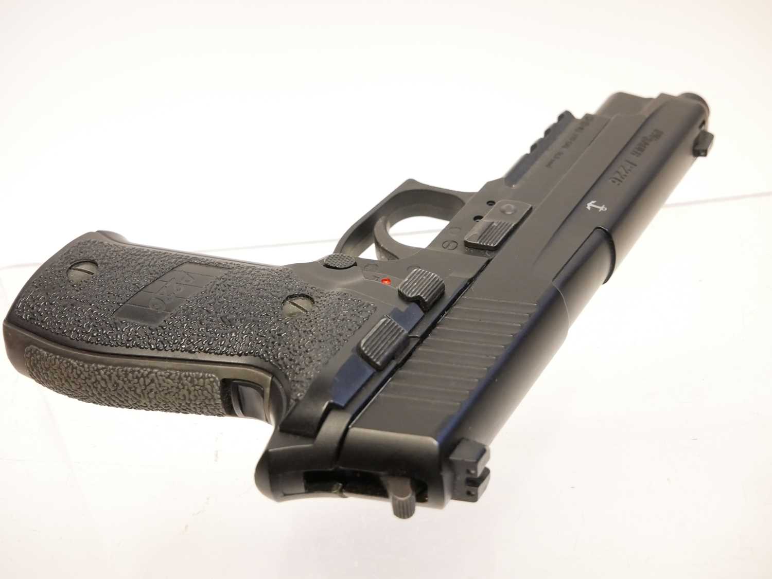 Sig Sauer P226 .177 blowback air pistol serial number 15J04362, with one double-end rotary magazine. - Image 4 of 6