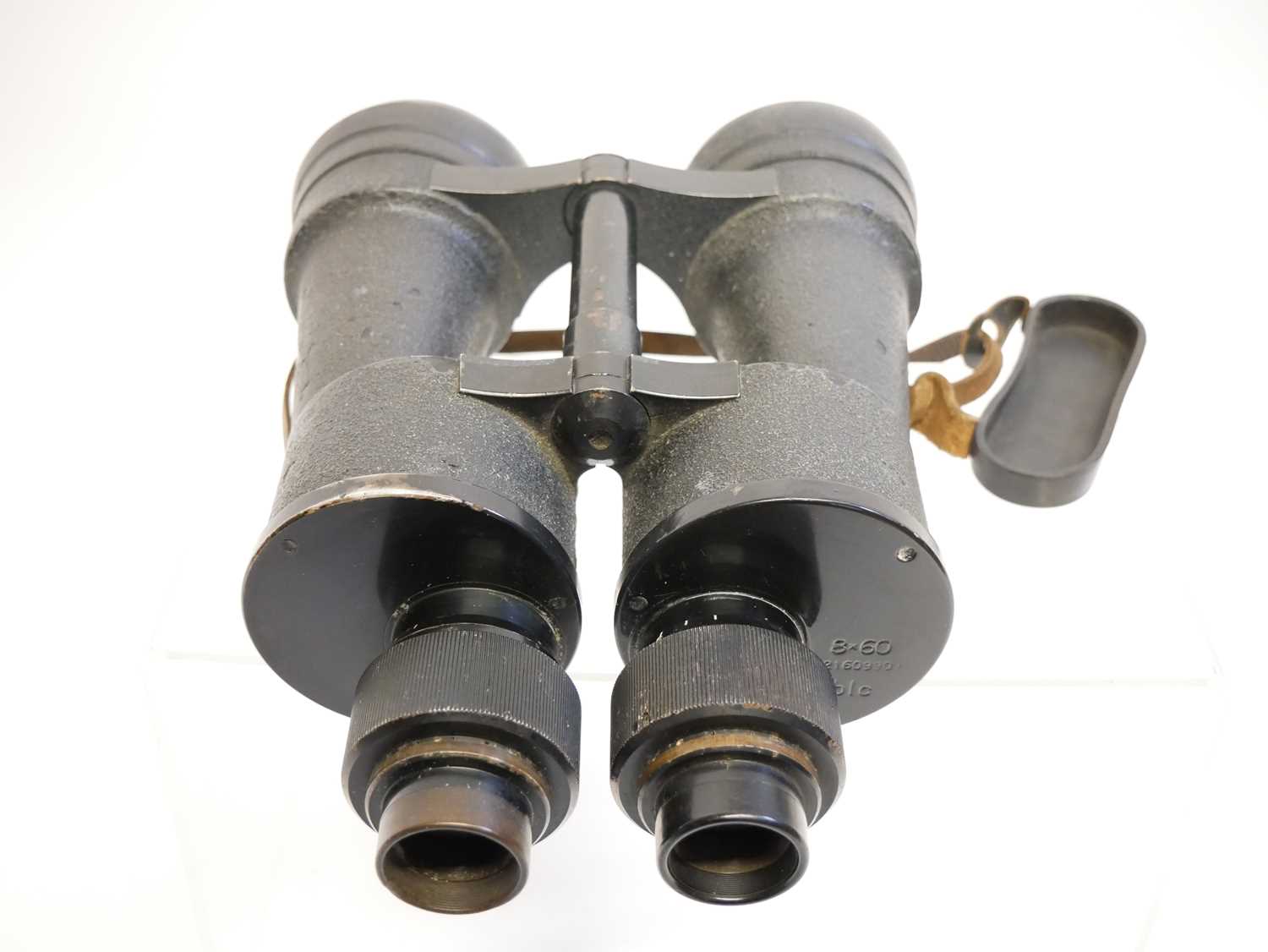 Pair of WWII German U-boat commanders 8x60 binoculars, stamped with manufacturer code BLC for Carl - Image 5 of 16