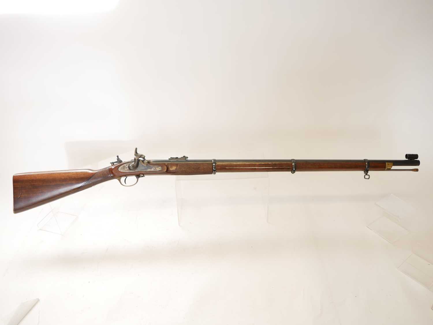 Euroarms .451 percussion muzzle loading three band Enfield type rifle, 35inch barrel with Henry - Image 2 of 16