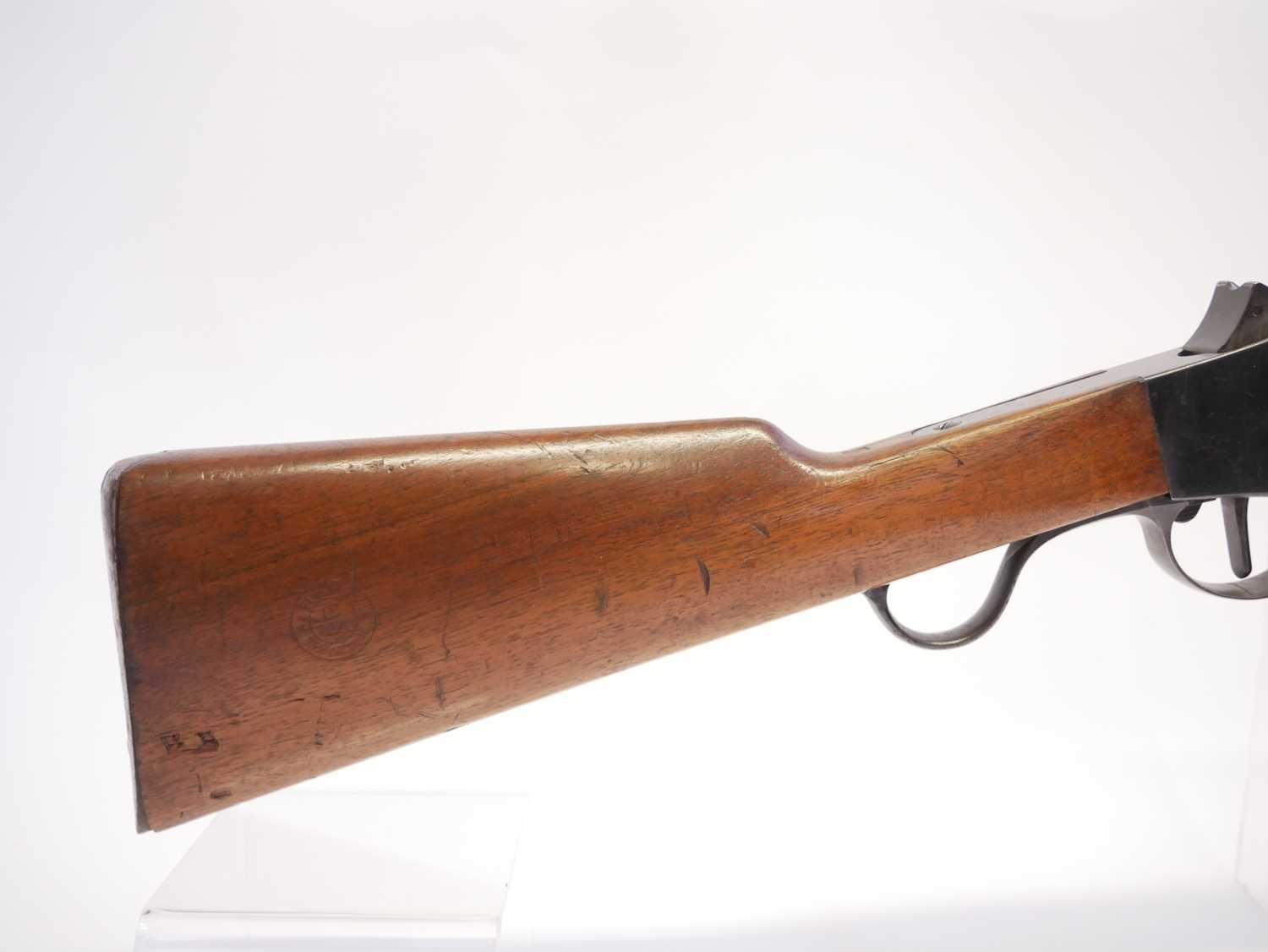 Steyr m.1885 sporterised Portuguese Guedes 8x60R rifle, serial number 2203, 26inch barrel secured by - Image 3 of 11