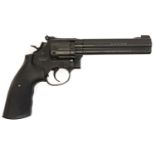 Smith and Wesson Umarex Model 586 - 6" .177 CO2 air pistol revolver, serial number S111953181,