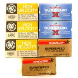 Collection of .22LR ammunition, to include 150 x RWS 100 x Winchester subsonic, and 85 x