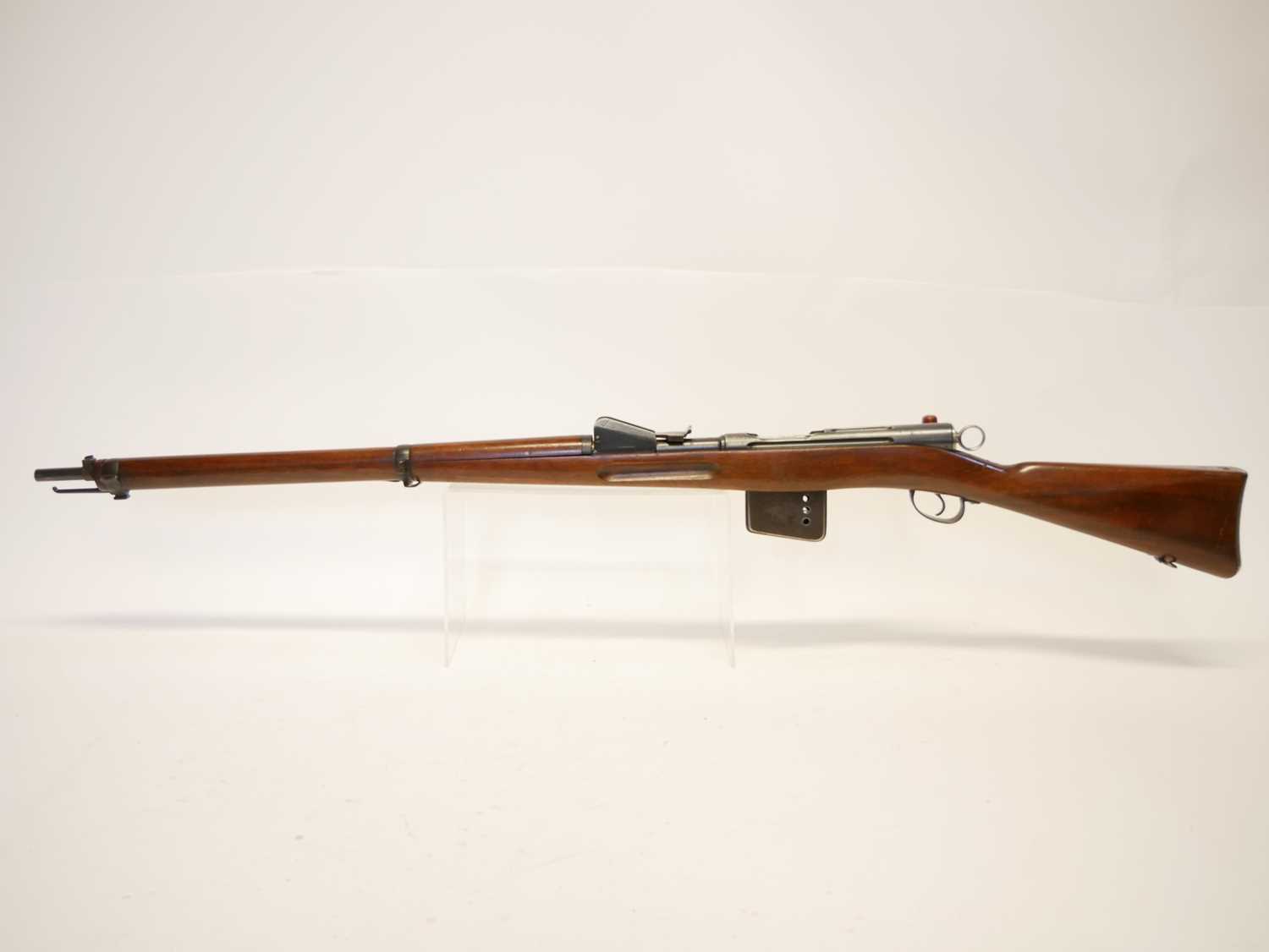 Schmidt Rubin 1889 7.5x 53.5mm straight pull rifle, matching serial numbers 30639, with 30" - Image 16 of 17