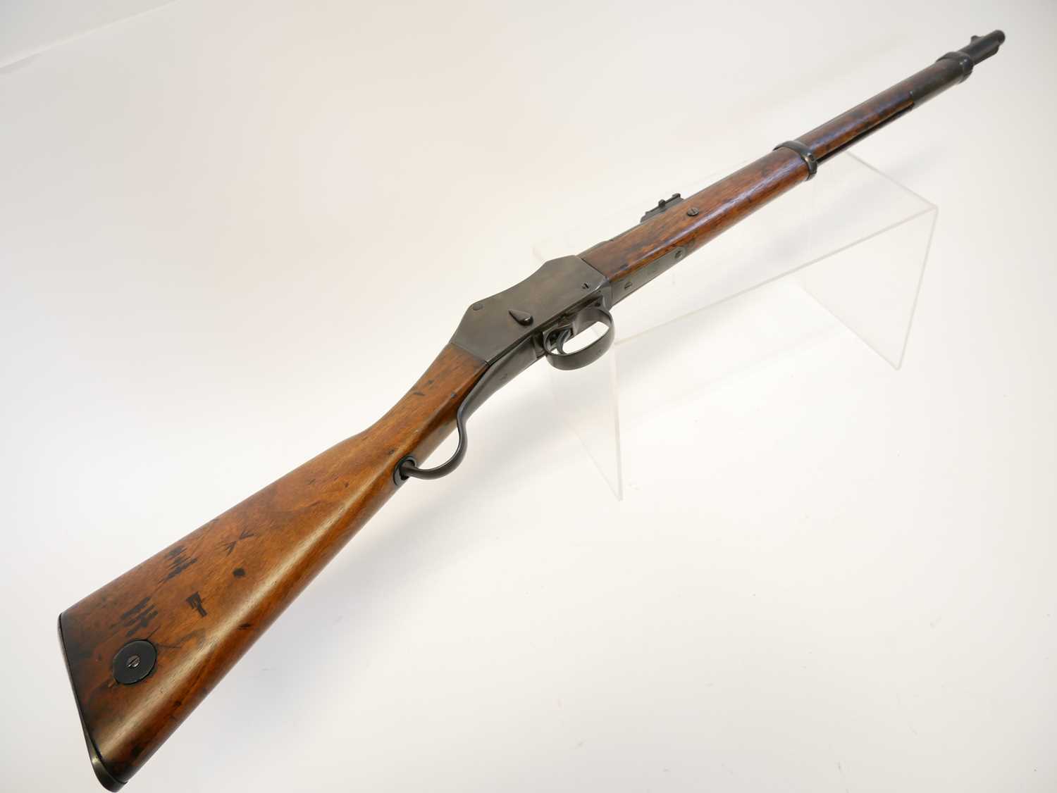 Enfield Martini Henry 577/450 Cavalry Carbine IC1, with 20.5 inch barrel (saw cut to the breech) - Image 11 of 18