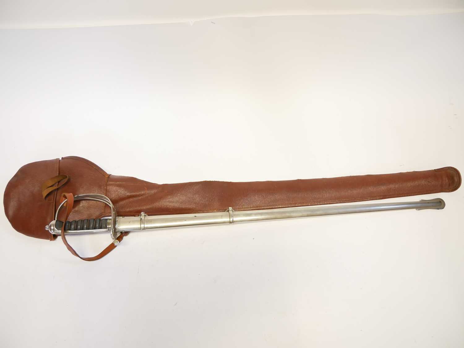 1827 pattern Rifle Officers sword and scabbard, retailed by Moss Brothers with 20-21 King Street, - Image 15 of 15