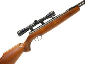 Weihrauch HW77 .22 air rifle serial number 1002371, 18 inch barrel, with Apollo 4x32 scope and a