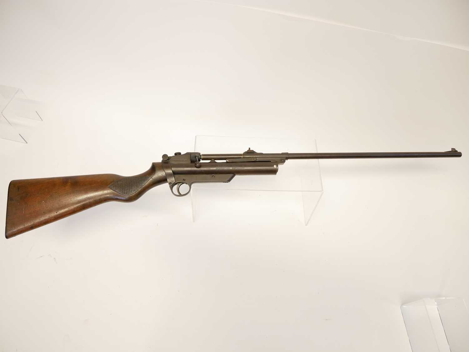 Webley and Scott Service Air Rifle MkII .22 calibre, the barrel linkages in need of repair, 25inch - Image 2 of 17