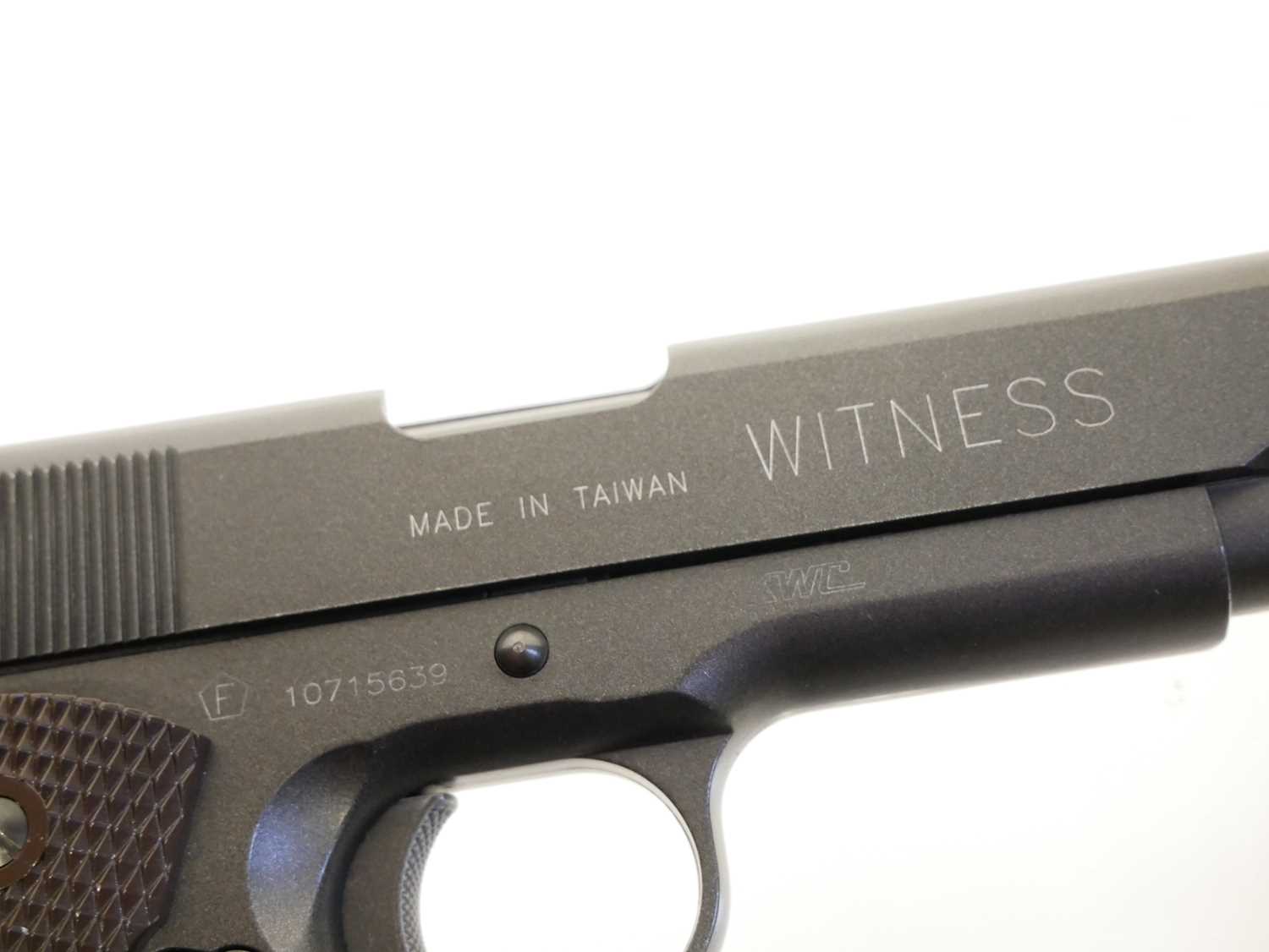 Tanfoglio Witness 1911 .177 air pistol, serial number 10715639, with box and instructions. No - Image 4 of 6