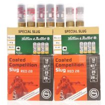 Sixty seven 12 bore shotgun slugs cartridges, by Geco and Sellier and Bellot. UK FIREARMS LICENCE