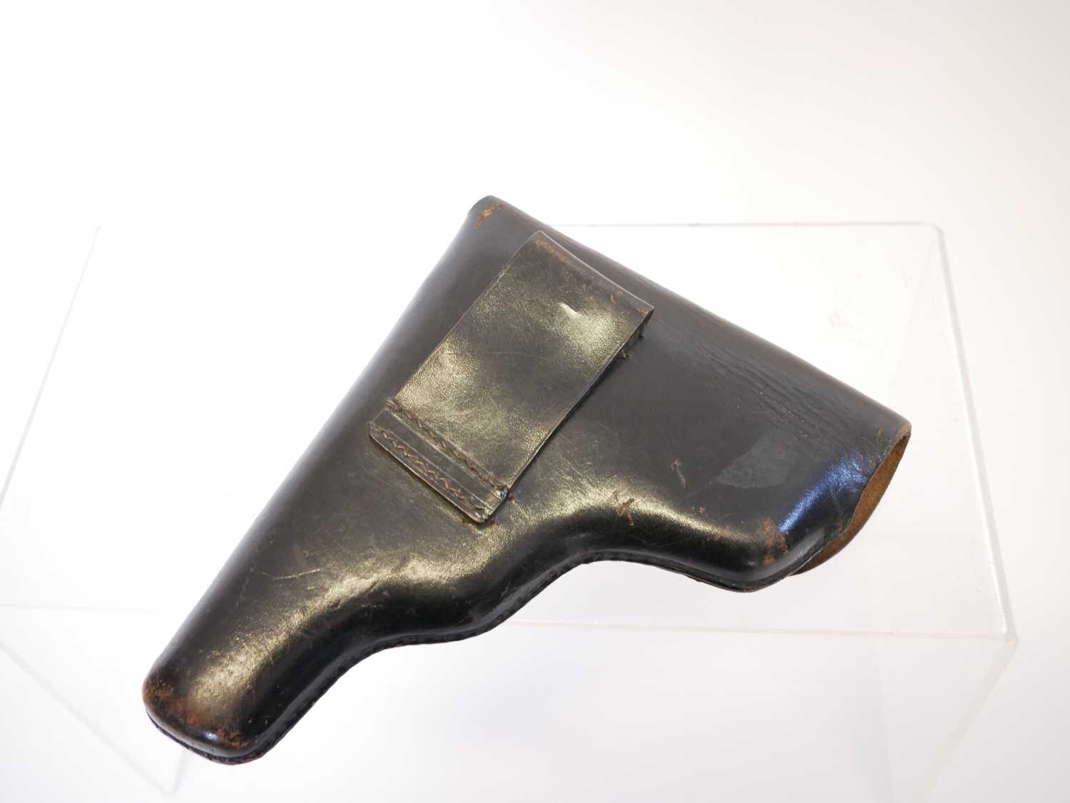 Leather holster for a Webley service revolver, stamped T.Thomasson and Co 1917, also a British - Bild 7 aus 8