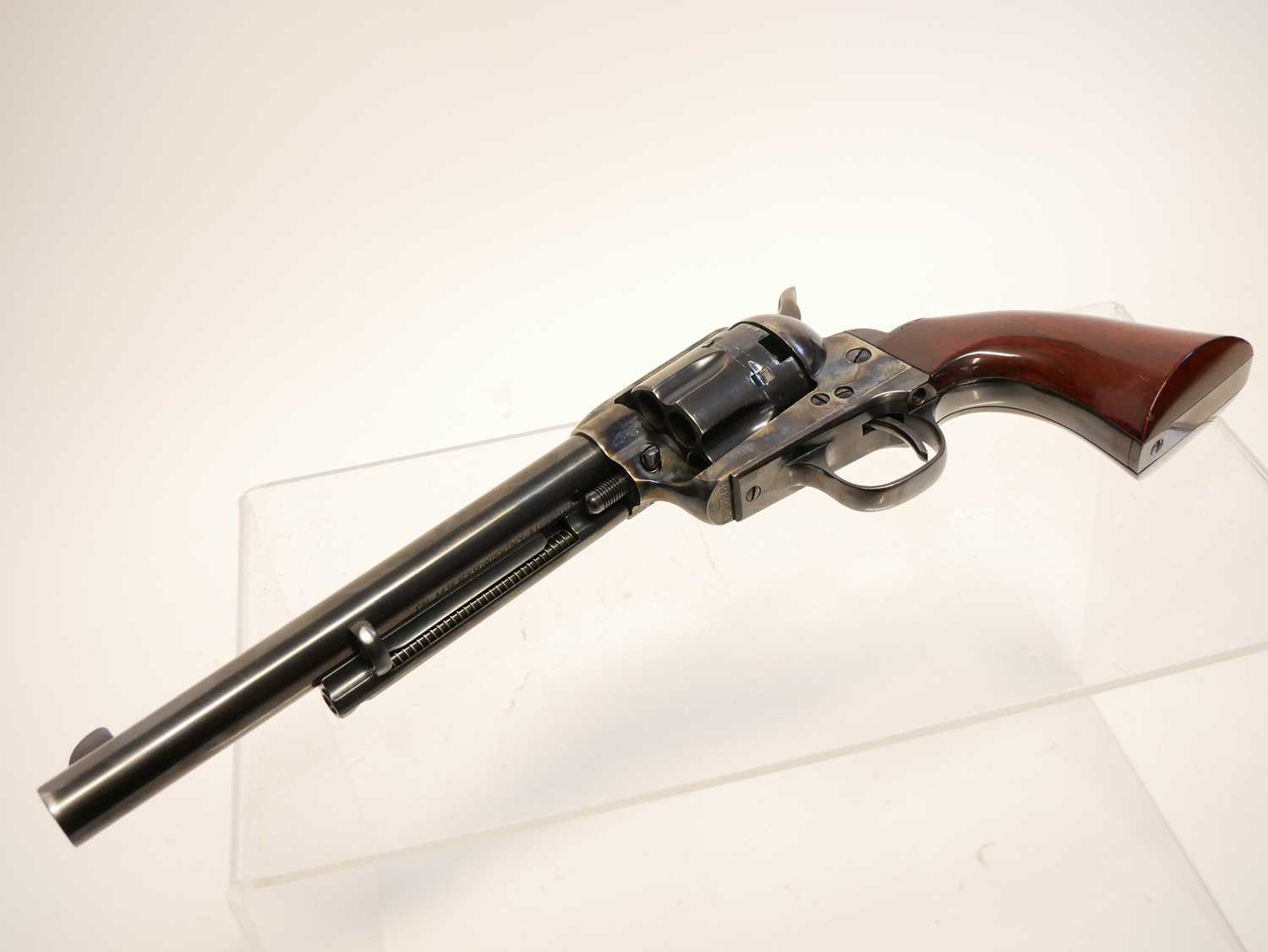 Uberti .44 percussion muzzle loading cattleman revolver, serial number UG0263, 7.5inch barrel, - Image 6 of 10