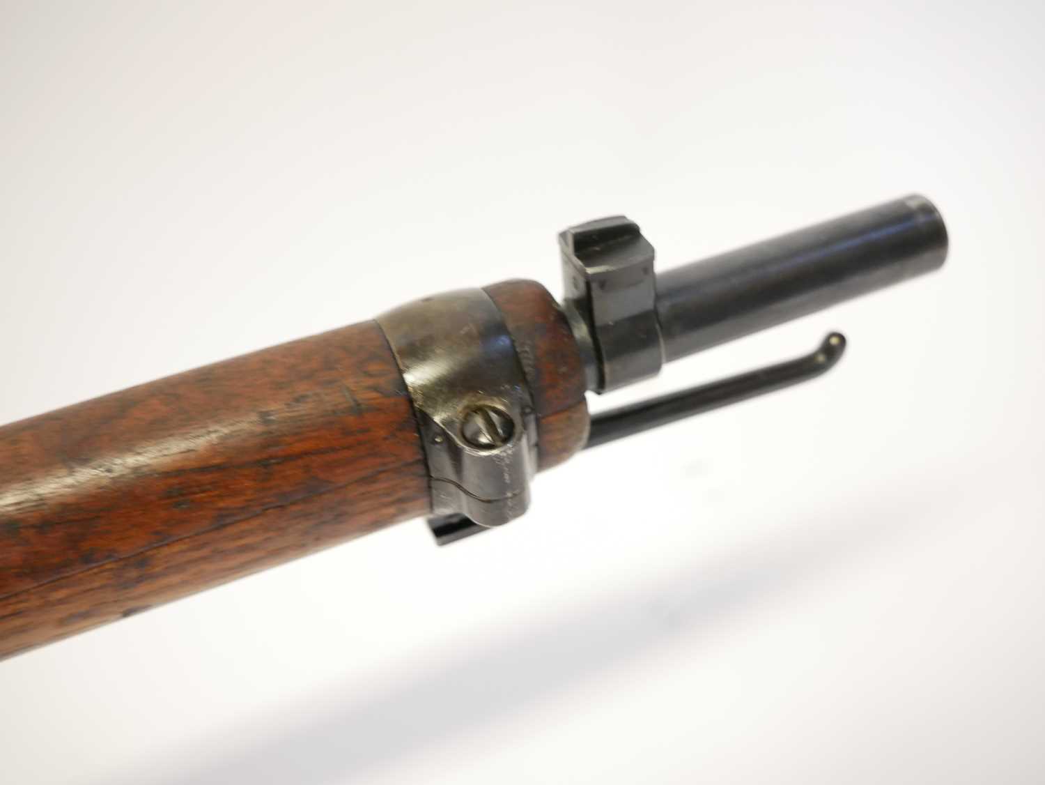 Schmidt Rubin 1896 7.5mm straight pull rifle, matching serial numbers 268510 to barrel, receiver, - Image 7 of 15