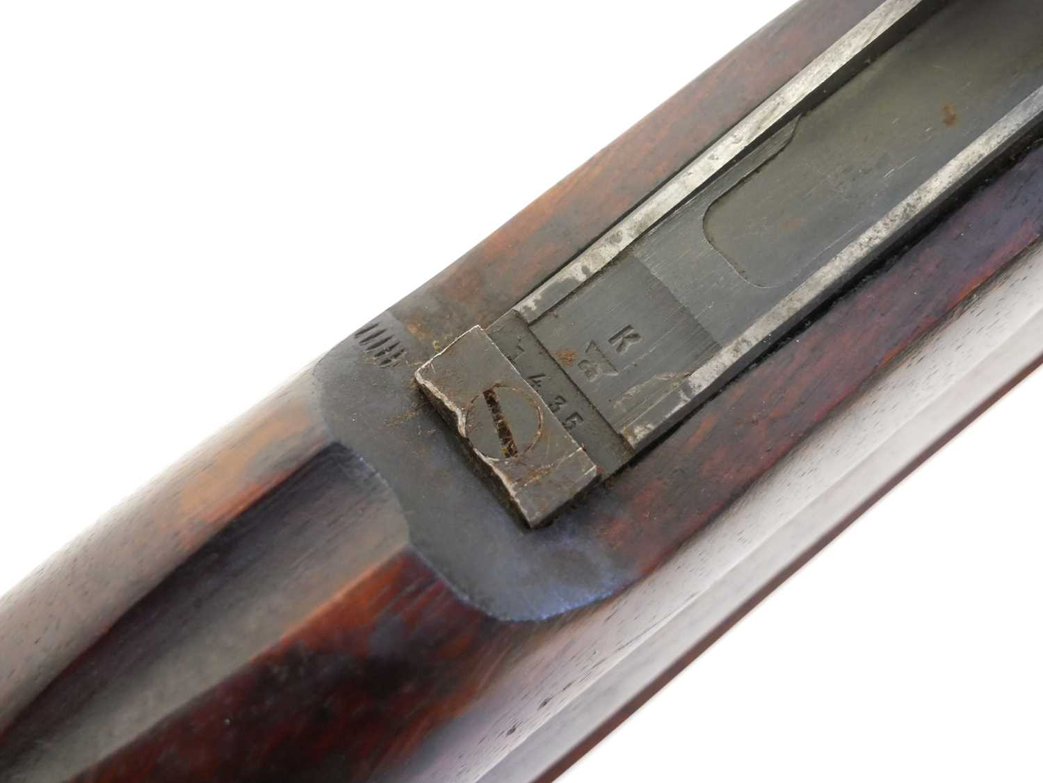 Belgian FN made Mauser .30-06 bolt action rifle, serial number 24953, the bolt with mismatched - Bild 9 aus 17