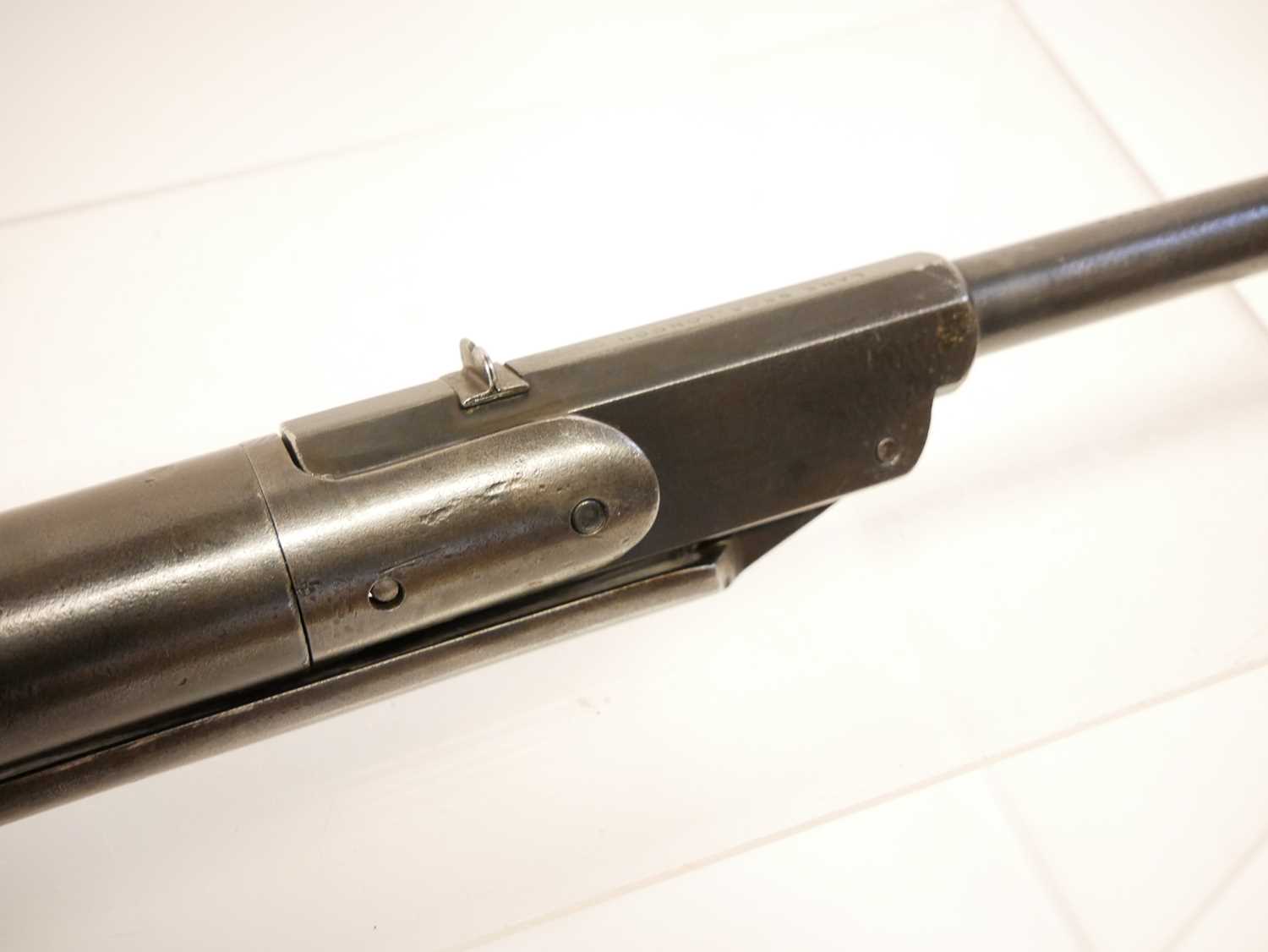 Lane Brothers 'Musketeer' .177 break barrel air rifle, 20 inch sighted octagonal to round barrel, - Image 5 of 15