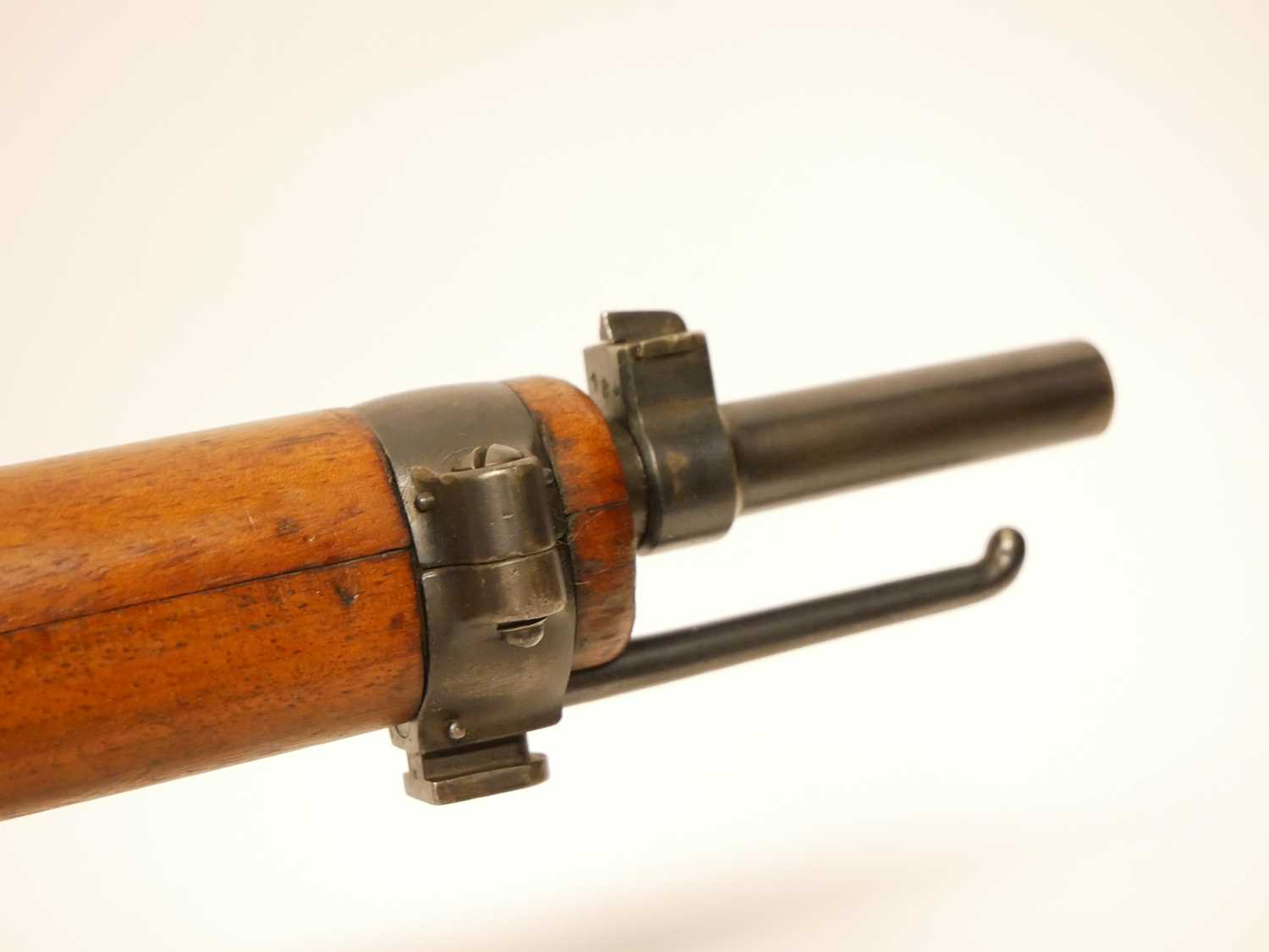 Schmidt-Rubin 7.5x53.5mm Kadett Model 1897 straight pull single shot rifle, 23 inch barrel with - Image 8 of 14