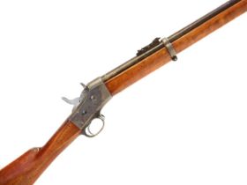 Swedish Remington 12.11x44R M1867 rolling block rifle, serial number 2401, 36inch barrel secured