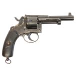 Dutch model 1891 9.4mm revolver, serial number 907, 4.25 inch octagonal barrel, six shot cylinder,