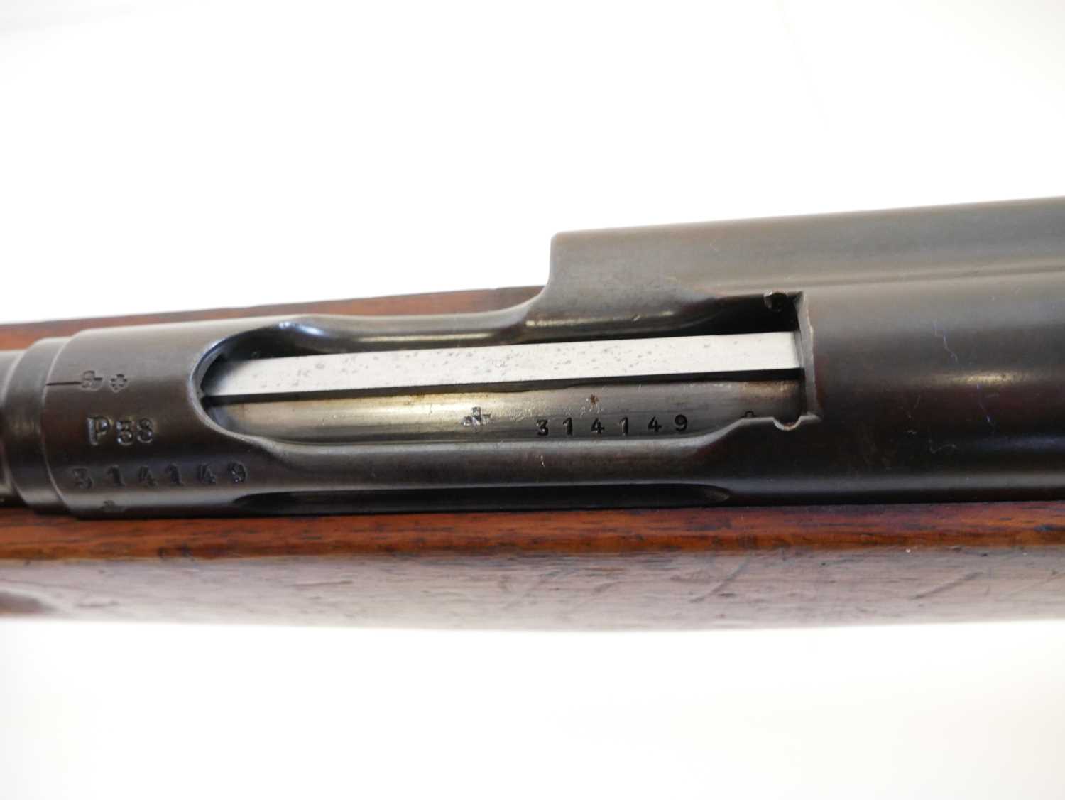 Schmidt Rubin 1896/ 1911 7.5mm straight pull rifle, matching serial numbers 314149 to barrel, - Image 17 of 20