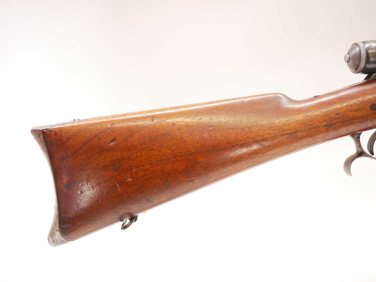 Swiss Vetterli M81 .41 Swiss centrefire bolt action rifle, 32inch barrel secured by one band and - Image 3 of 17