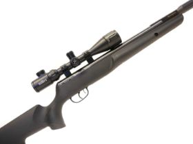 Remington Thunder Jet .22 air rifle, 21inch break barrel, black synthetic stock serial number