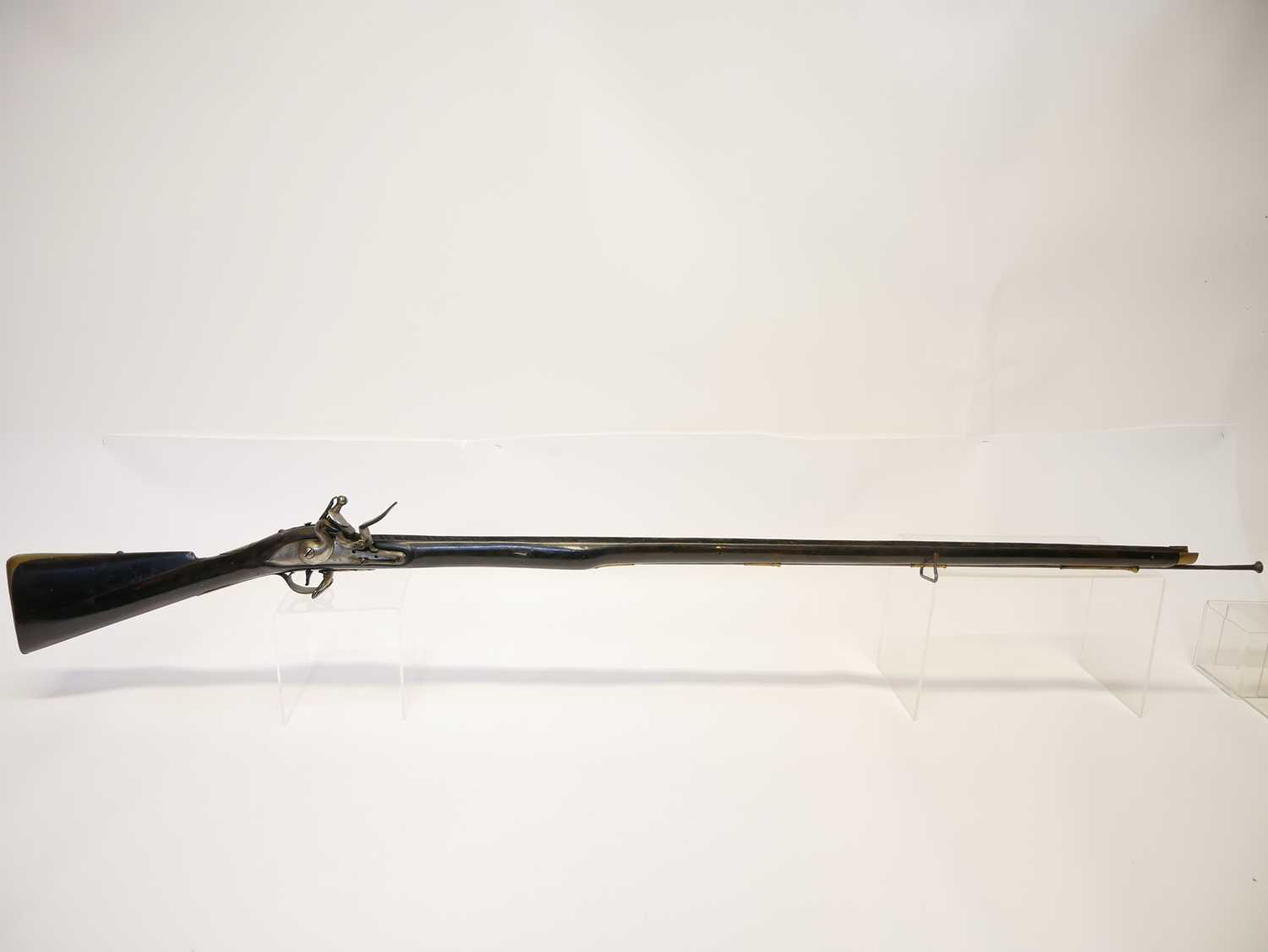 The stock and action of a reproduction long land Brown Bess musket, the lock signed Jordan 1742 - Image 13 of 13