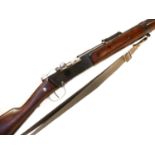 Deactivated Lebel M1886 / M93 Tulle bolt action 8mm rifle, 30" barrel with folding ladder sight,