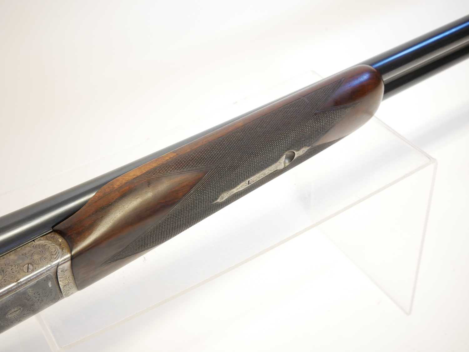 I.M. Crudgington of Bath 12 bore side by side shotgun, serial number 1400, 30 inch barrels with 3" - Image 7 of 17