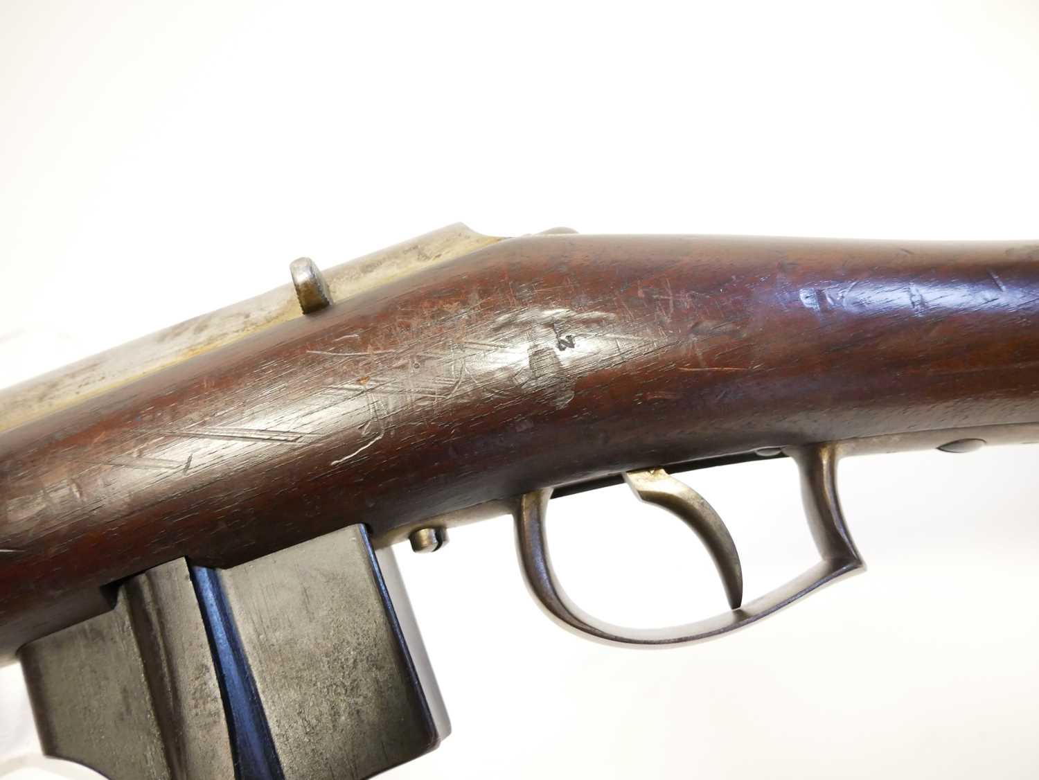 Dutch Beaumont-Vitali 1871/88 11mm bolt action rifle, serial number 46, 32inch barrel with tangent - Image 12 of 14