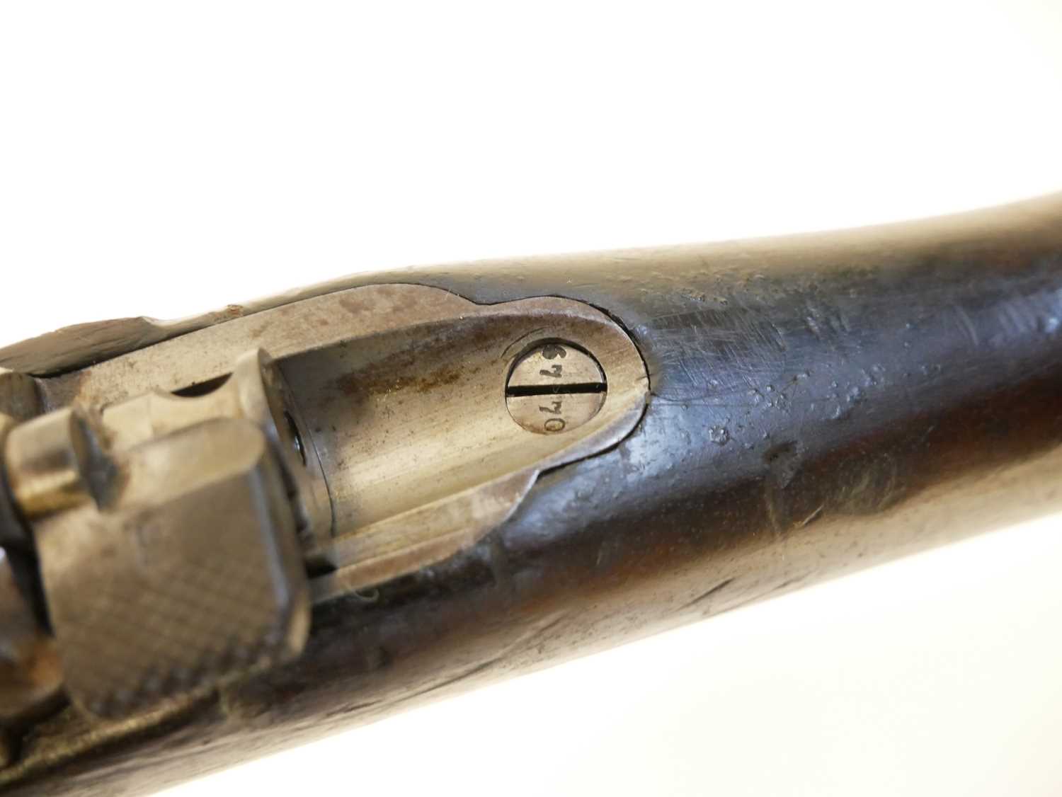 Mauser 1871 pattern 11x60R bolt action rifle, serial number 6770L, 33inch barrel secured by three - Image 13 of 20