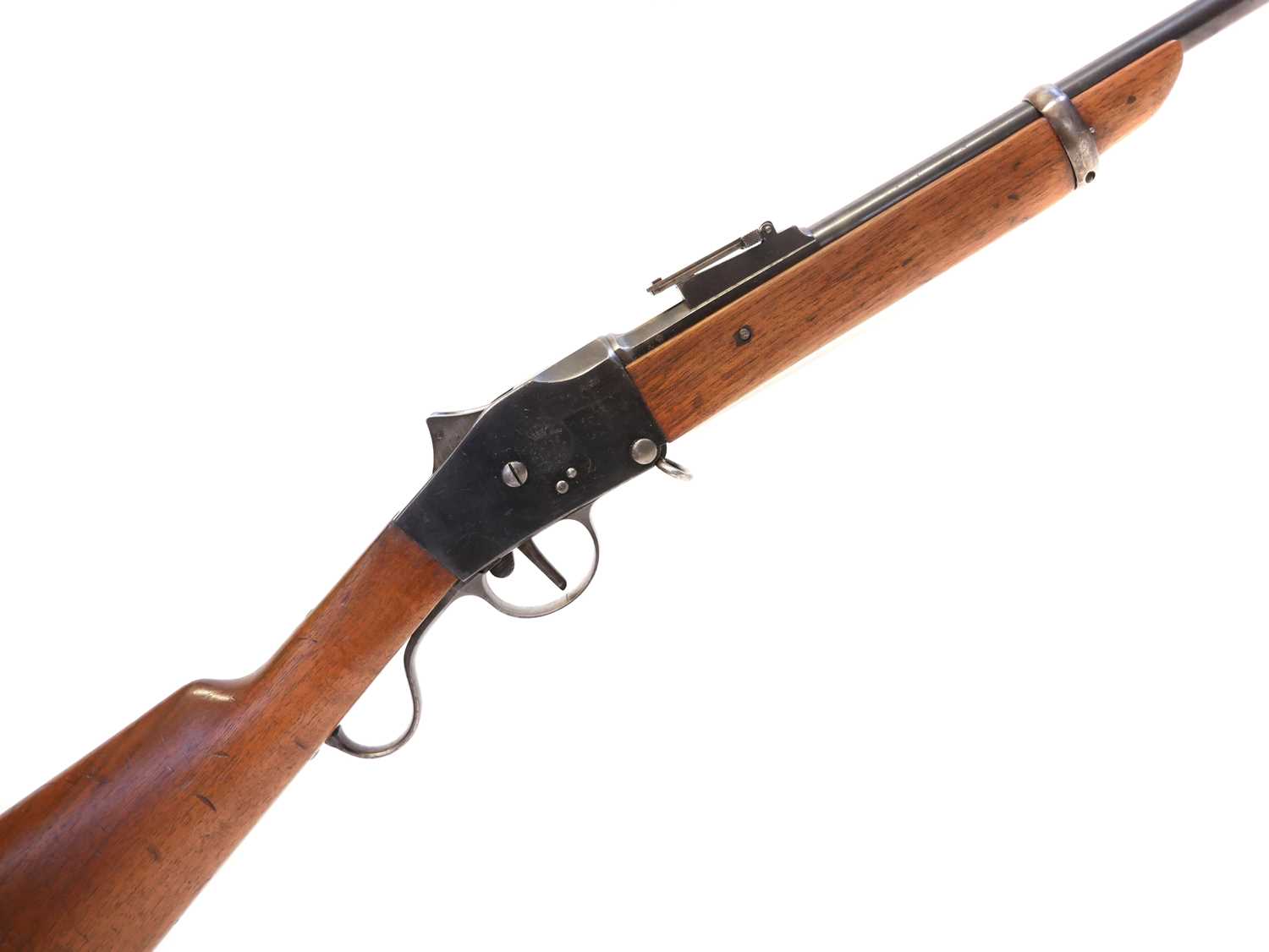 Steyr m.1885 sporterised Portuguese Guedes 8x60R rifle, serial number 2203, 26inch barrel secured by