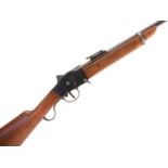 Steyr m.1885 sporterised Portuguese Guedes 8x60R rifle, serial number 2203, 26inch barrel secured by