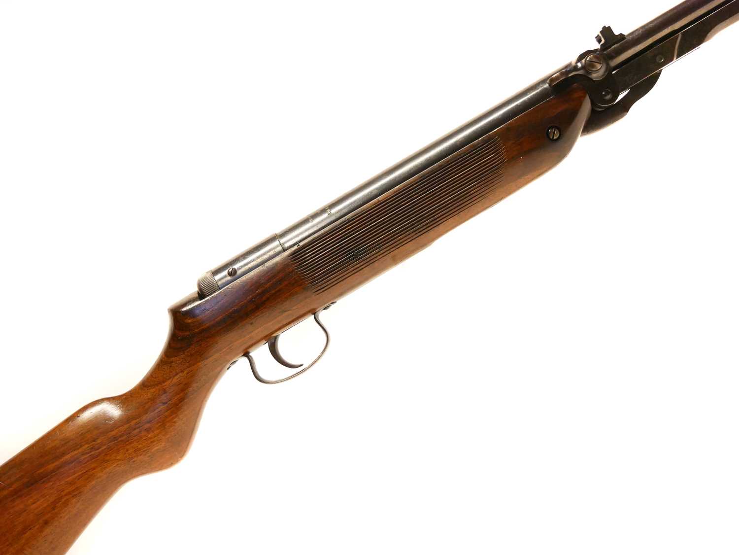 Webley MkIII .177 air rifle 18 inch barrel, with many early features circa 1962, serial number 6923.