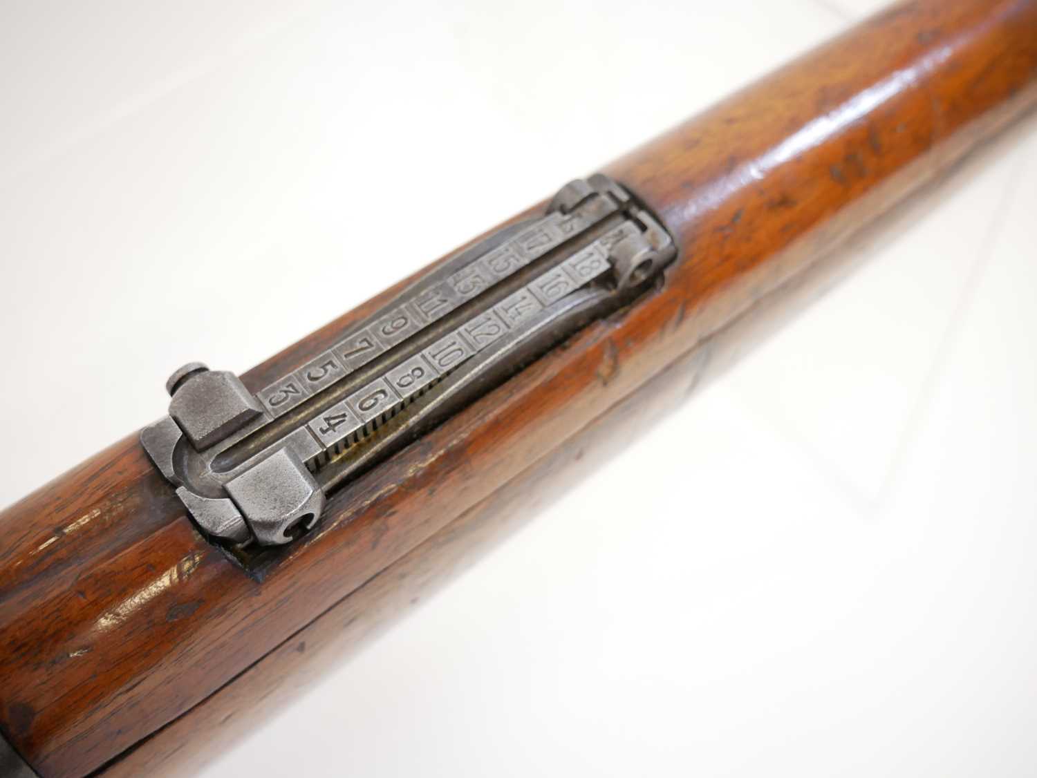 German Erfurt Mauser K98AZ 7.92mm bolt action rifle, 24ich barrel, tangent rear sight, the - Image 8 of 17