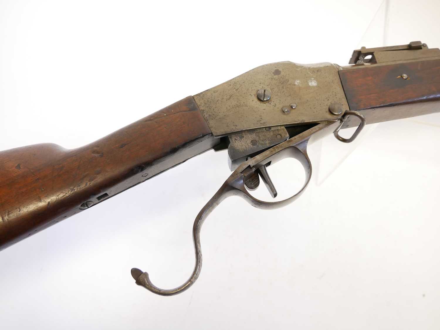Steyr m.1885 Portuguese Guedes 8x60R rifle, serial number 4338, 32inch barrel, blocked as an early - Image 5 of 14